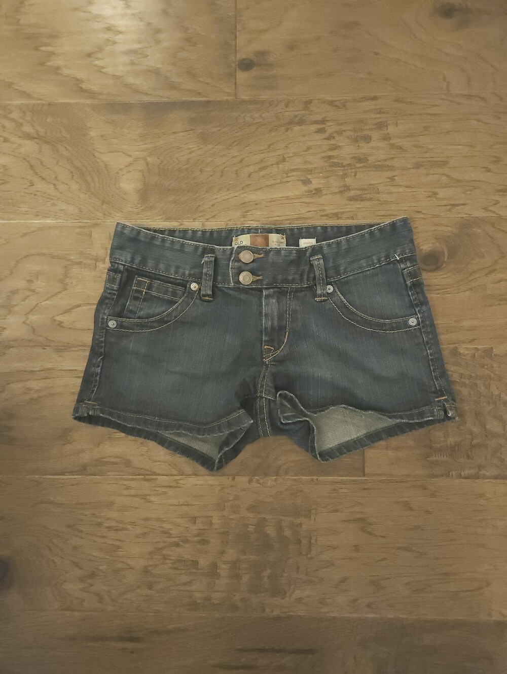 Old Navy Blue Ultra Low Rise Womens XS Jean Shorts Excellent Condition